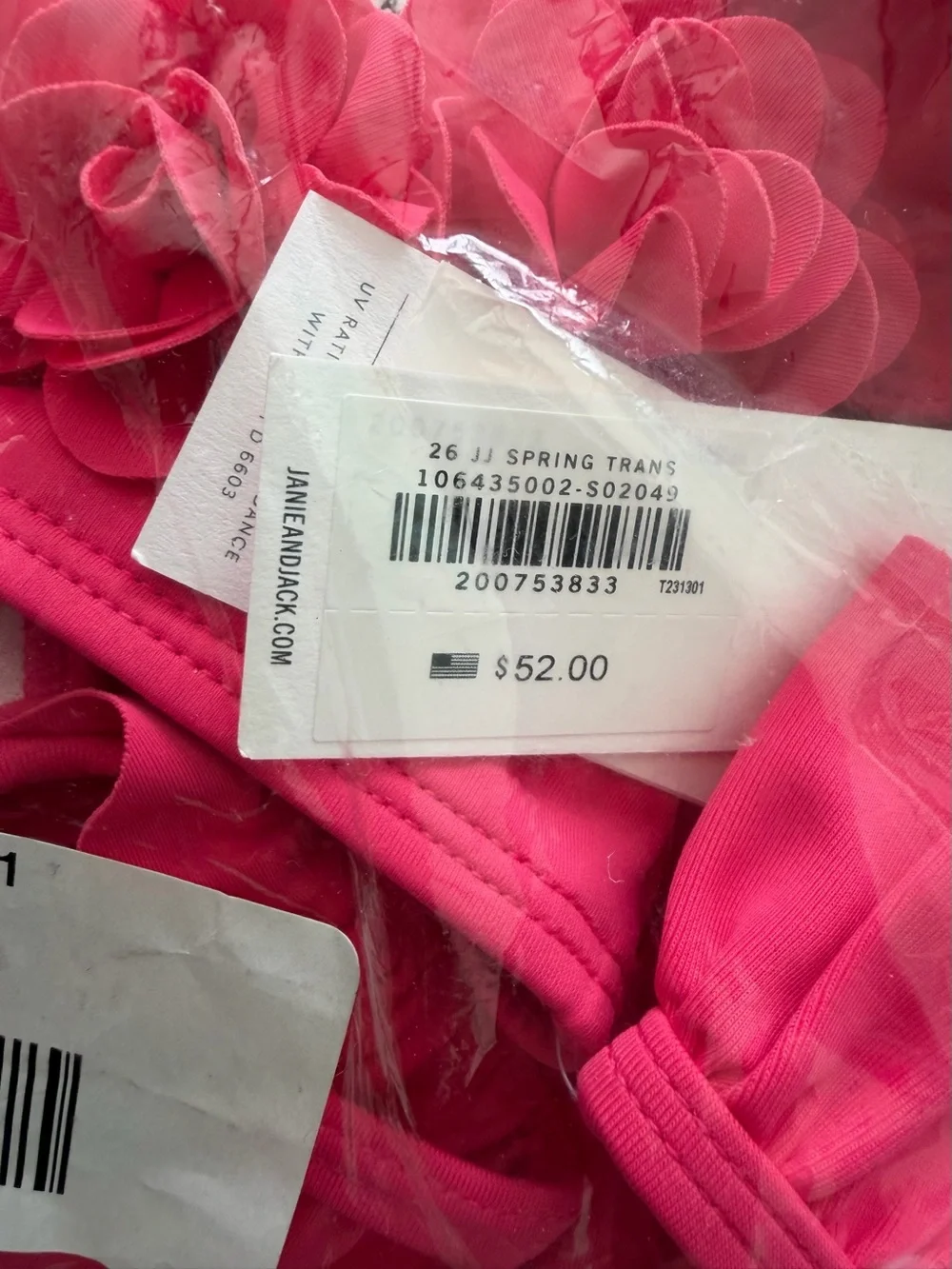Janie and Jack vibrant pink